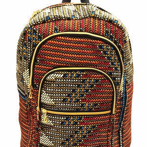 Sac à dos imprimé africain en cire d'Ankara, sac à dos, sac à dos fait main, sac d'école, sac à dos universitaire, sac fait main