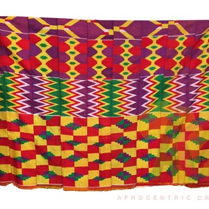 Kente Cloth Ghana African Handwoven Fabric Ashanti Kente African Art 6 yards