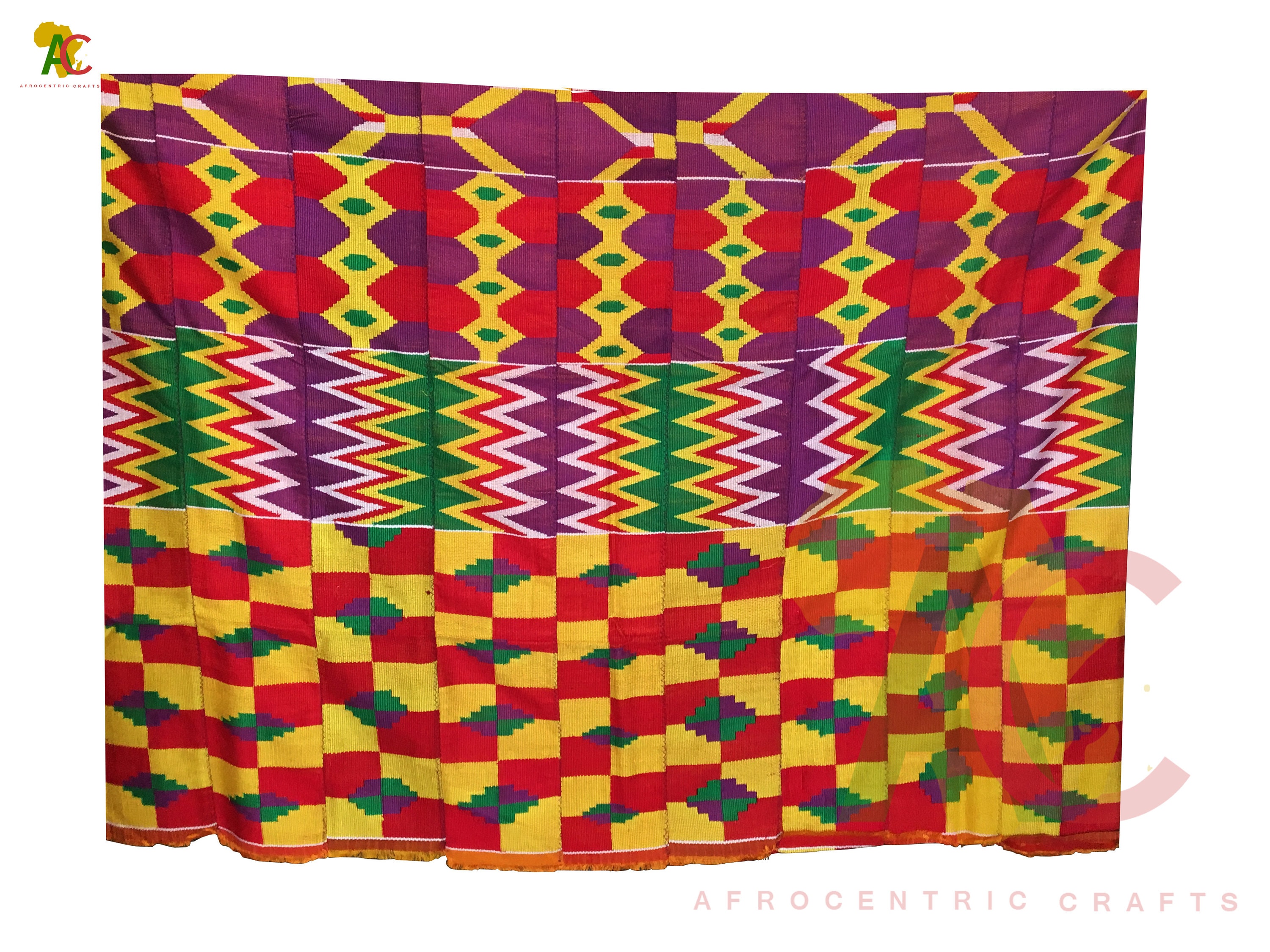 Kente Cloth Ghana African Handwoven Fabric Ashanti Kente 