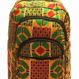 Sac à dos africain imprimé Kente sac à dos sac à dos fait à la main sac à dos en tissu