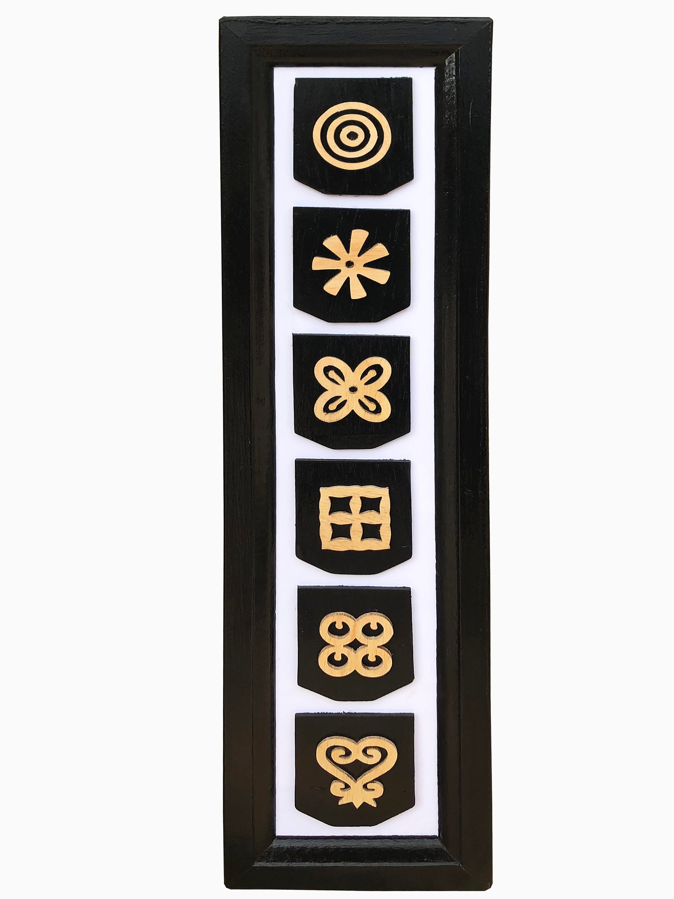 Hand Carved Adinkra Symbols Ghana Vintage African Art Decorative Wall ...