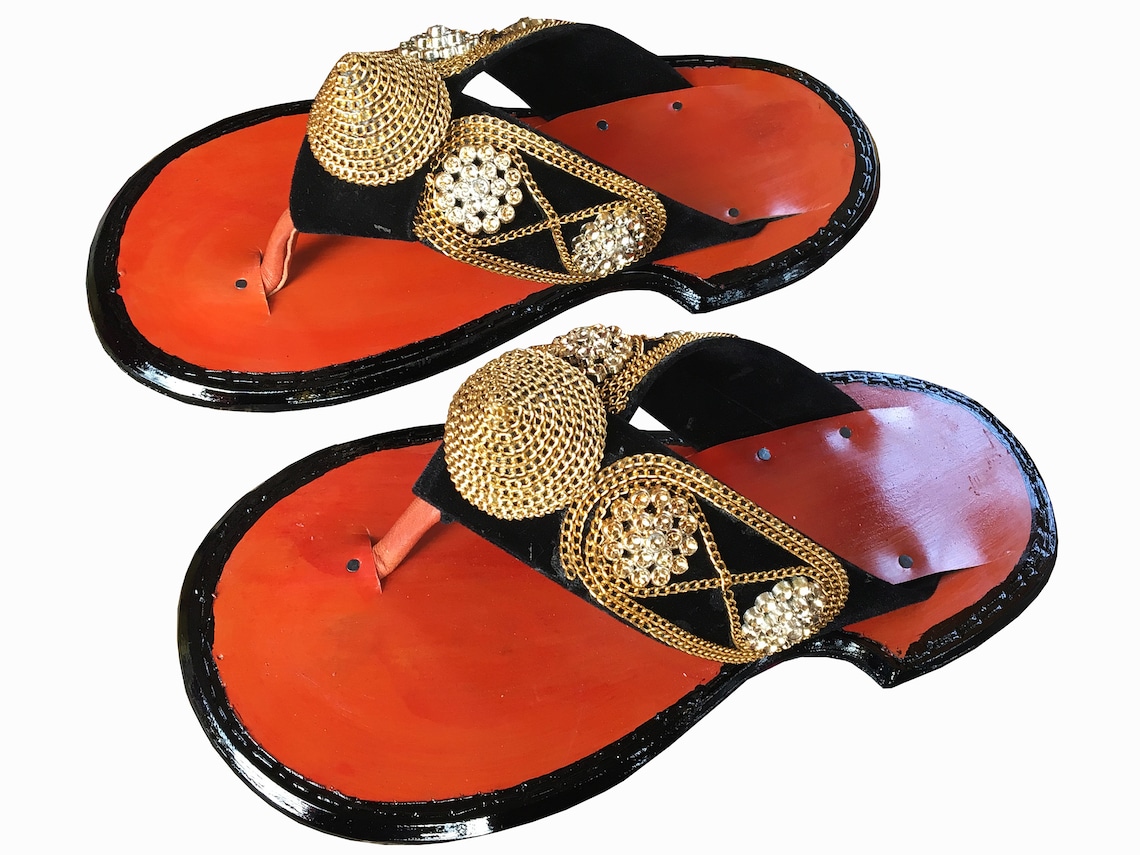 Traditional Men's Ghanaian Handmade Slippers Leather Etsy