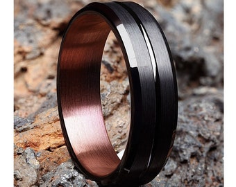 Copper wedding band hotsell