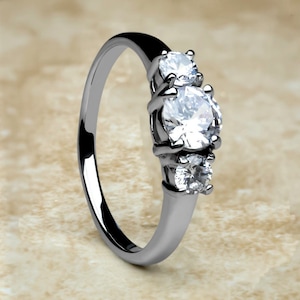 Titanium Engagement Ring Etsy Canada