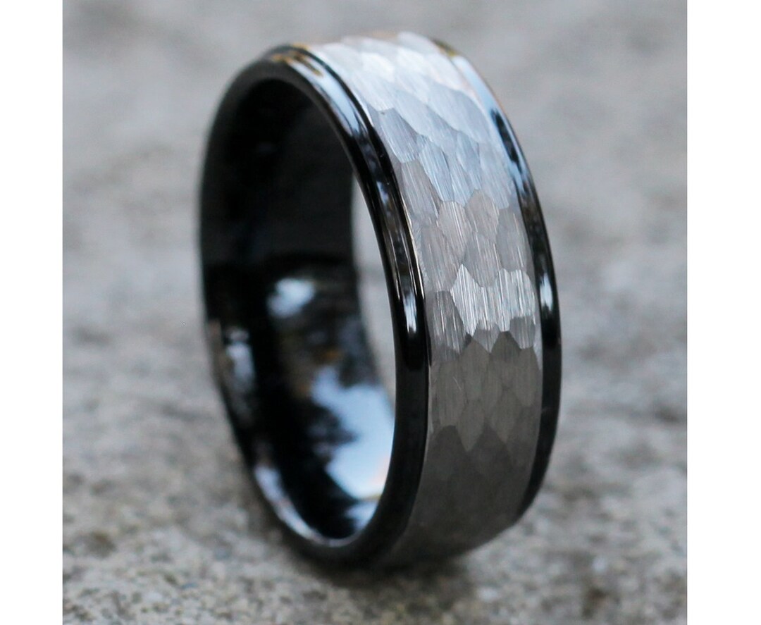 Herren Wolfram Ehering Schwarz Wolfram Ring Hartmetall Ring Herren Wolfram Ehering Schwarz Wolfram Ring Hartmetall Ring