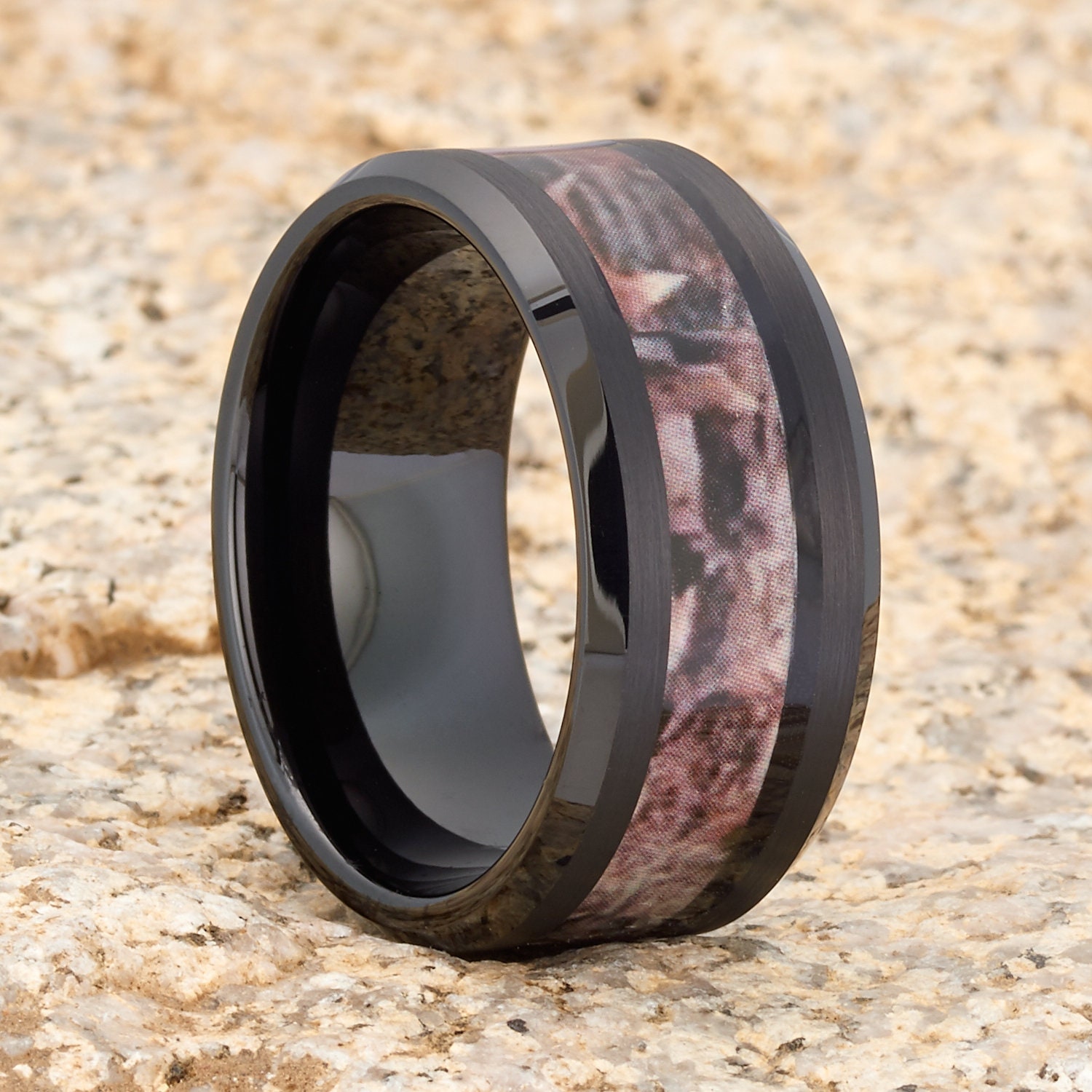 Camouflage tungsten hotsell wedding bands