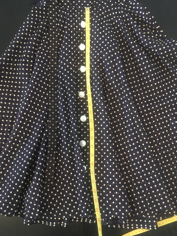 Vintage 1940/50's Sheer Organza Polka dot dress - image 6