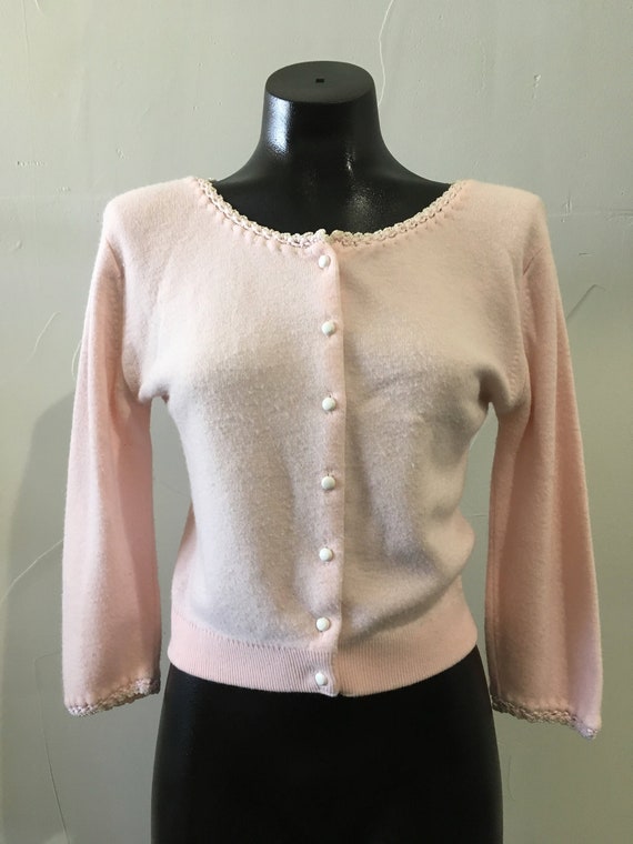 Vintage 1950's Embellished Cardigan Sweater