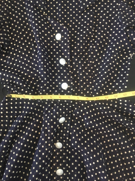 Vintage 1940/50's Sheer Organza Polka dot dress - image 3