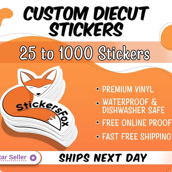 Custom Vinyl Stickers | Die Cut Stickers | Logo Stickers | Fast Shipping