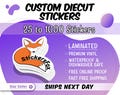 Custom Stickers | Waterproof Vinyl Die Cut Stickers | Logo Stickers | Free Shipping