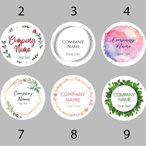 100 x Custom Roll Circle Labels. Your own design is printed 100 Bulk custom stickers. High Resolution and Quality image 2