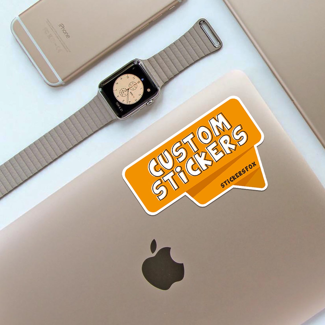 Custom stickers bulk set. Logo decals printed on waterproof Etsy