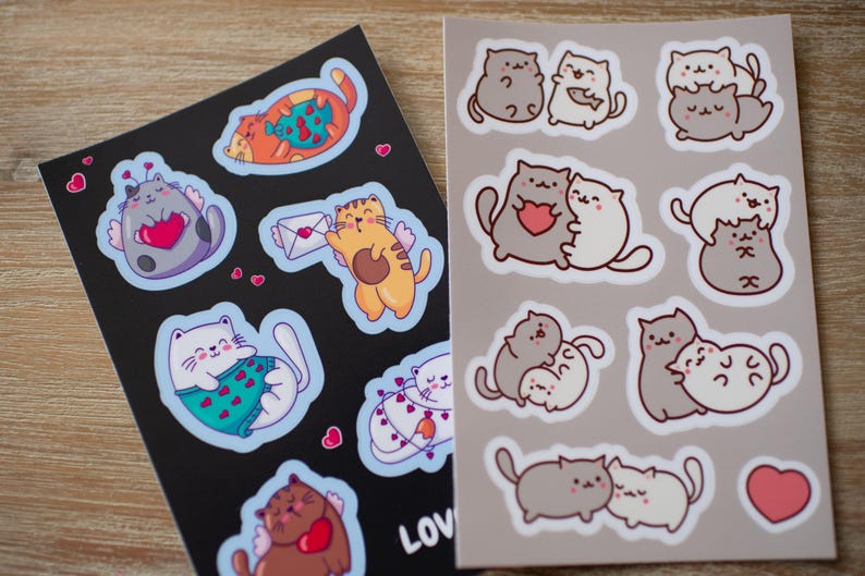 Durable and waterproof custom sheet stickers designed for businesses, crafts, and personal use. Choose from glossy or matte finishes to match your style. Perfect for product labeling, branding, or creative projects. Multiple designs on one sheet option available. High-quality printing ensures crisp and vibrant colors. Order yours today!