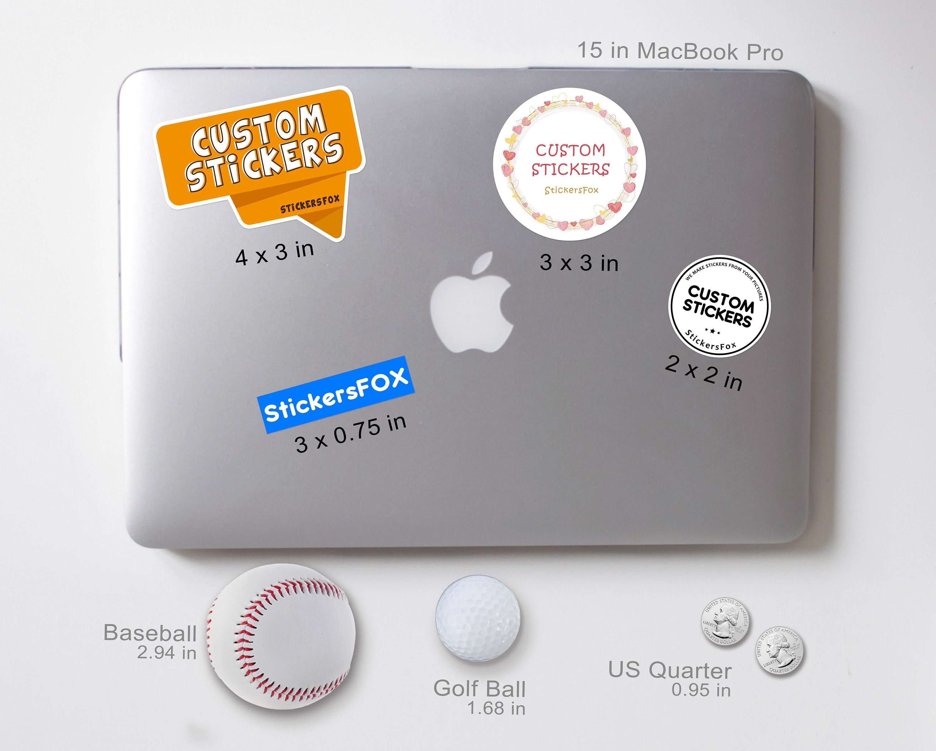 Hot4TShirts Personalized Stickers — Custom Vinyl Stickers Labels for  Business — Logo Stickers for Business Customized — 50 Pack (4x4 Circle)