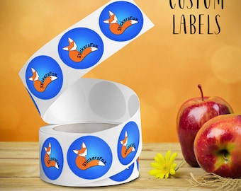 Custom Roll Labels: Glossy Weatherproof Stickers
