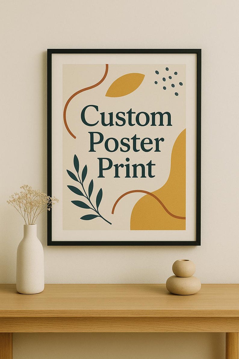 Custom poster rolled for shipping – premium quality, arrives safely packaged and ready to frame