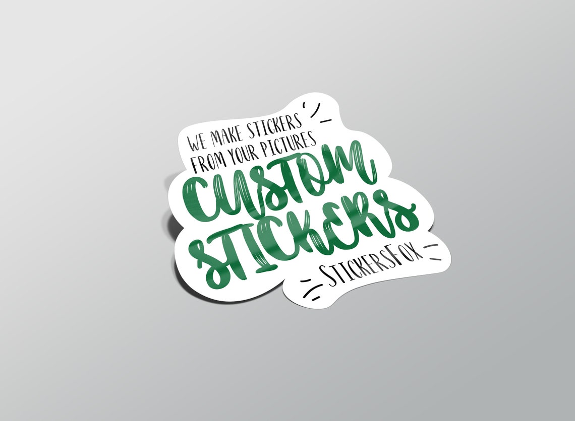 Custom stickers bulk set. Logo decals printed on waterproof | Etsy