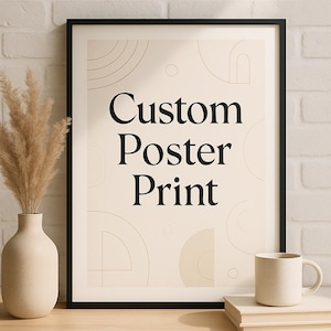 Custom Poster Print – Personalized Poster – Wedding Poster - Family Poster