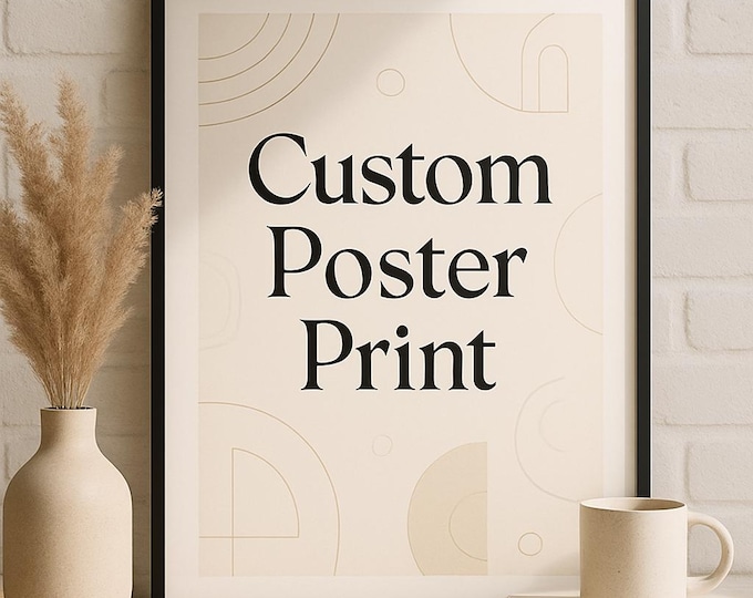 Custom Poster Print – Personalized Poster – Wedding Poster - Family Poster