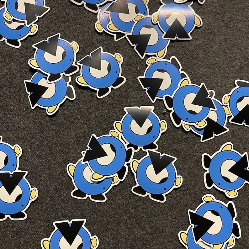 Eye-catching custom stickers in various designs. Personalize your items effortlessly with vibrant and unique decals. Alt text: Diverse custom sticker options for personalized expression.