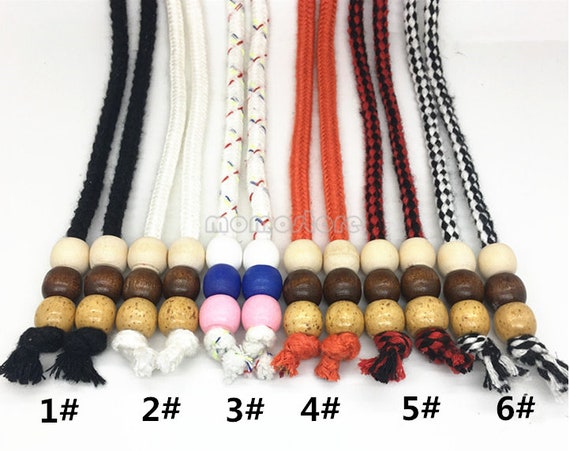 7 Mixed Color 55 Inch Round Braided Cotton Drawstring For Pants Hoodie Tie