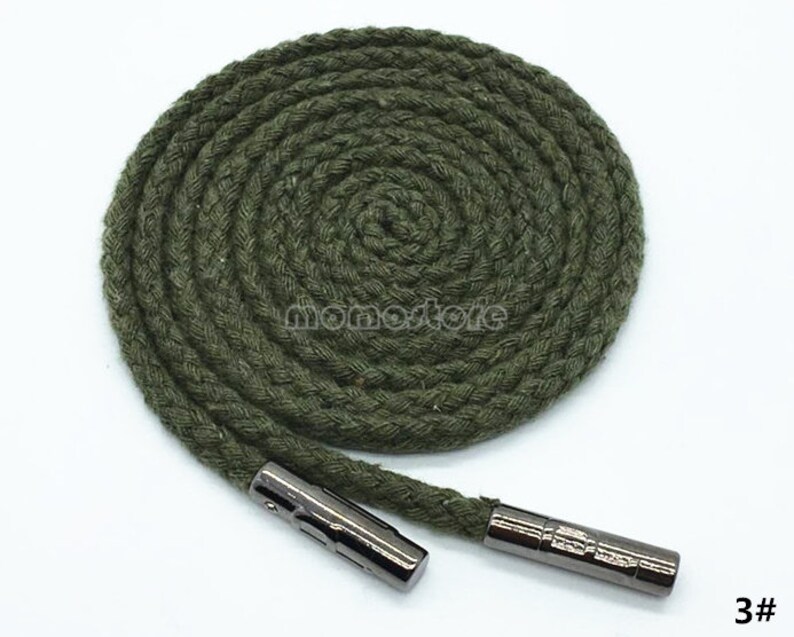 7 Mixed Color 55 Inch Round Braided Cotton Drawstring For Pants Hoodie Tie