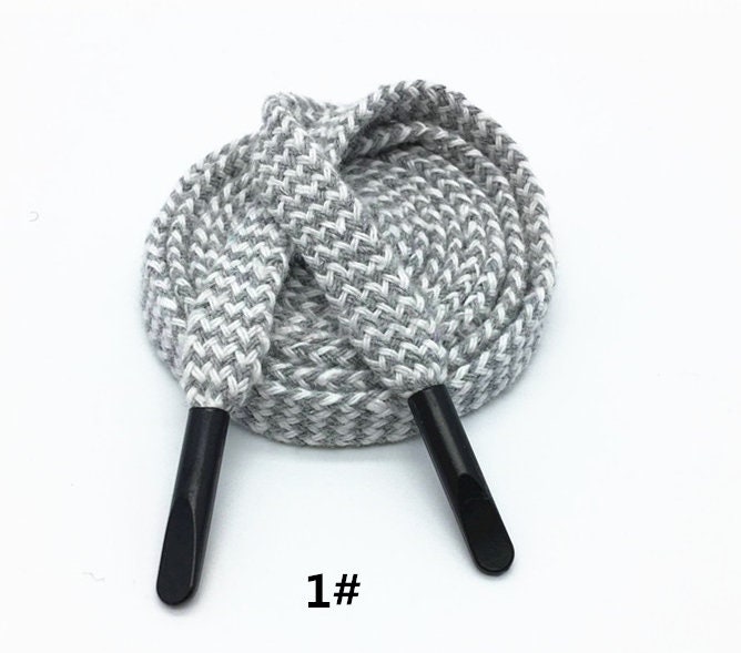 7 Mixed Color 55 Inch Round Braided Cotton Drawstring For Pants Hoodie Tie