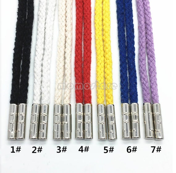 7 Mixed Color 55 Inch Round Braided Cotton Drawstring For Pants Hoodie Tie