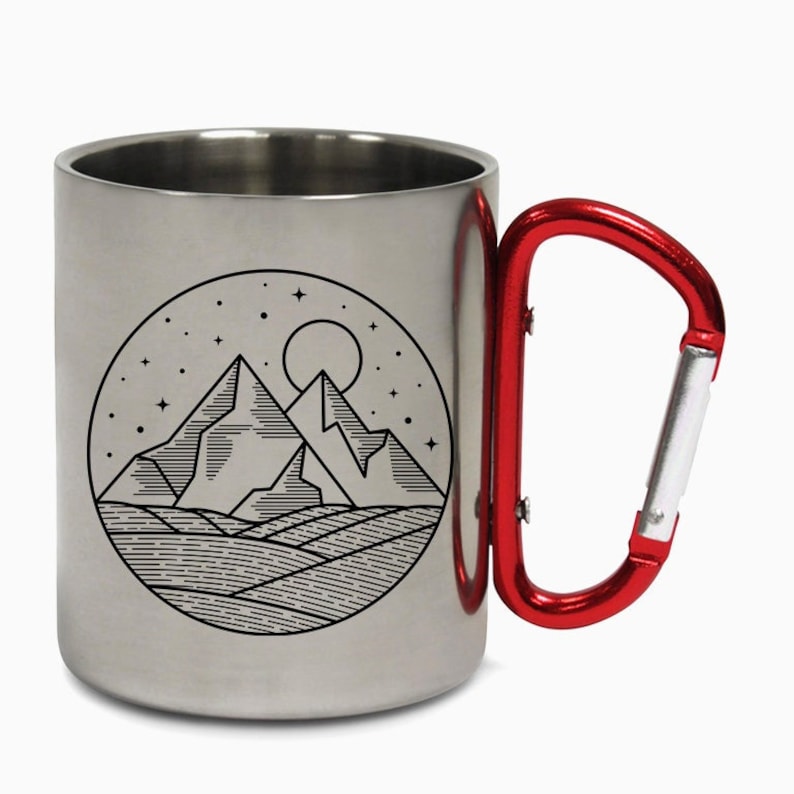 Mountains Hills Camping Mug