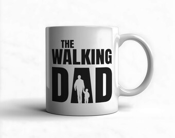 Walking Dad Coffee Mug – Funny Father's Day Birthday Gift for Dad Custom Personalized Daddy