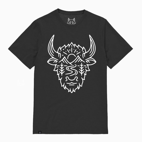 Bison Yellowstone Liam Ashurst Minimal Tattoo Design Funny - Etsy Bison Yellowstone Liam Ashurst Minimal Tattoo Design Funny - Etsy