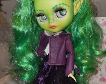 Greta Gremlin blythe custom doll