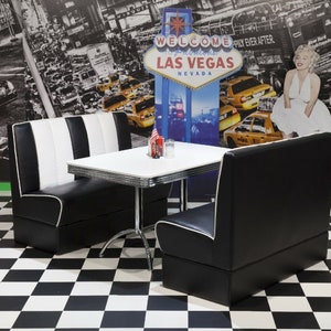 Vintage restaurant sale booth