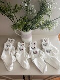 Custom Grip Socks for Pilates and Bridemaids with Ruffle