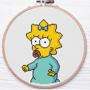 Maggie Simpson, The Simpsons - Cross Stitch Pattern PDF