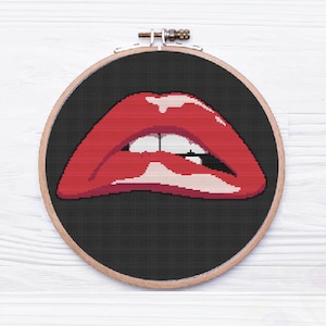 Lippen - Rocky Horror Picture Show, kruissteekpatroon (PDF)