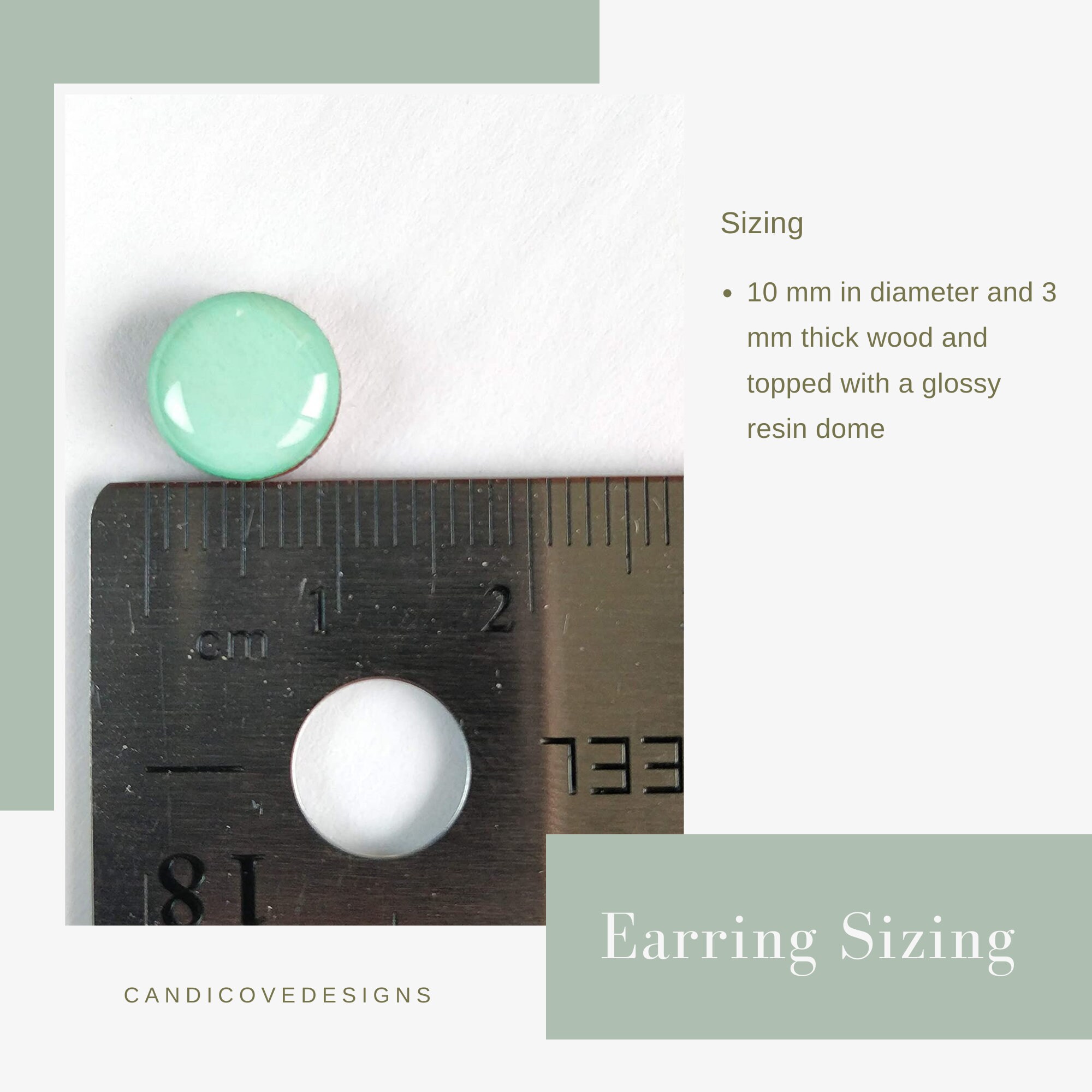The Narratives Bronze Shimmer Beaded Hoop Stud Earrings