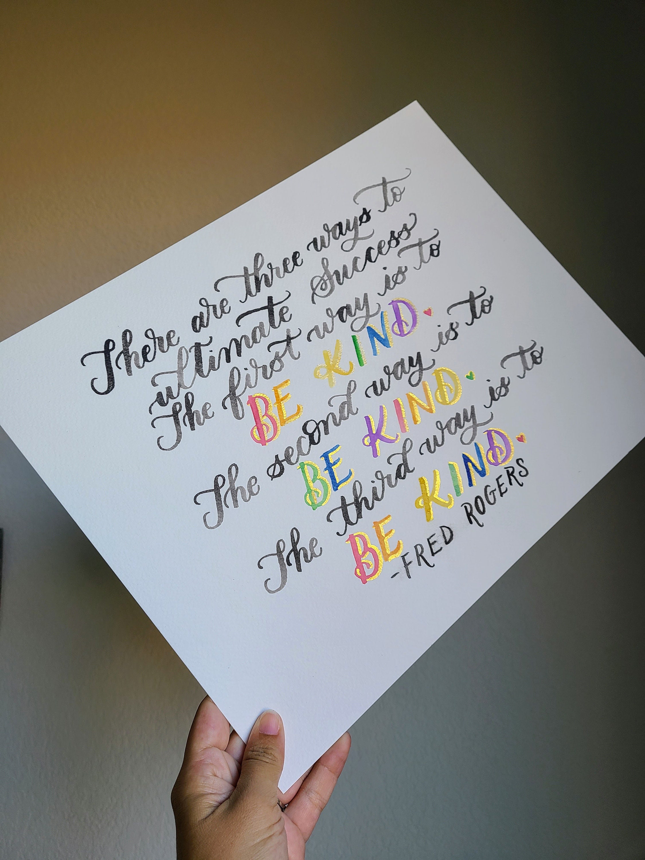 Be Kind Be Kind Be Kind Mr Rogers quote Digital Download of Etsy