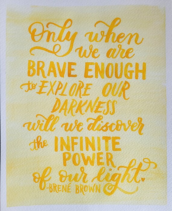 Brene Brown Inspirierende Zitat Nur Wenn Wir Mutig Genug Etsy