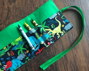 Crayon Roll, Coloring, Crayon Wrap, Craft Accessory, Gift for Kids, Birthday Gift, Crayon Carrier, Kids Crayon Holder