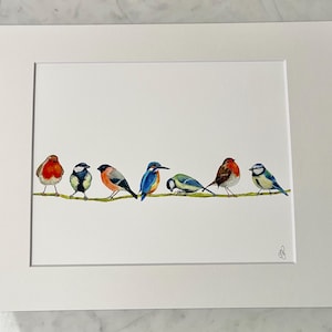 Bird Meeting - stunning fine art giclee print of original watercolour painting