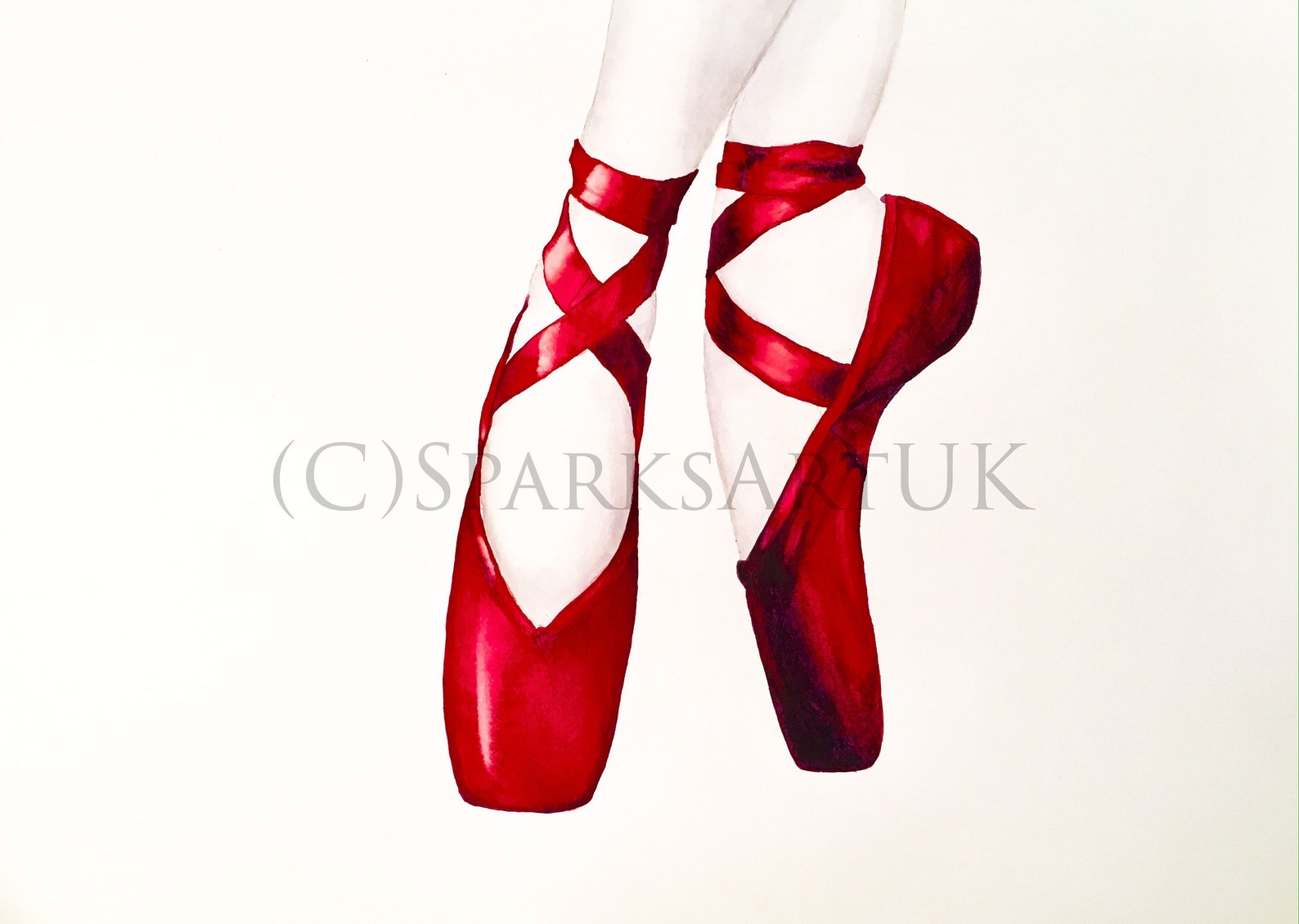 ballet shoes red