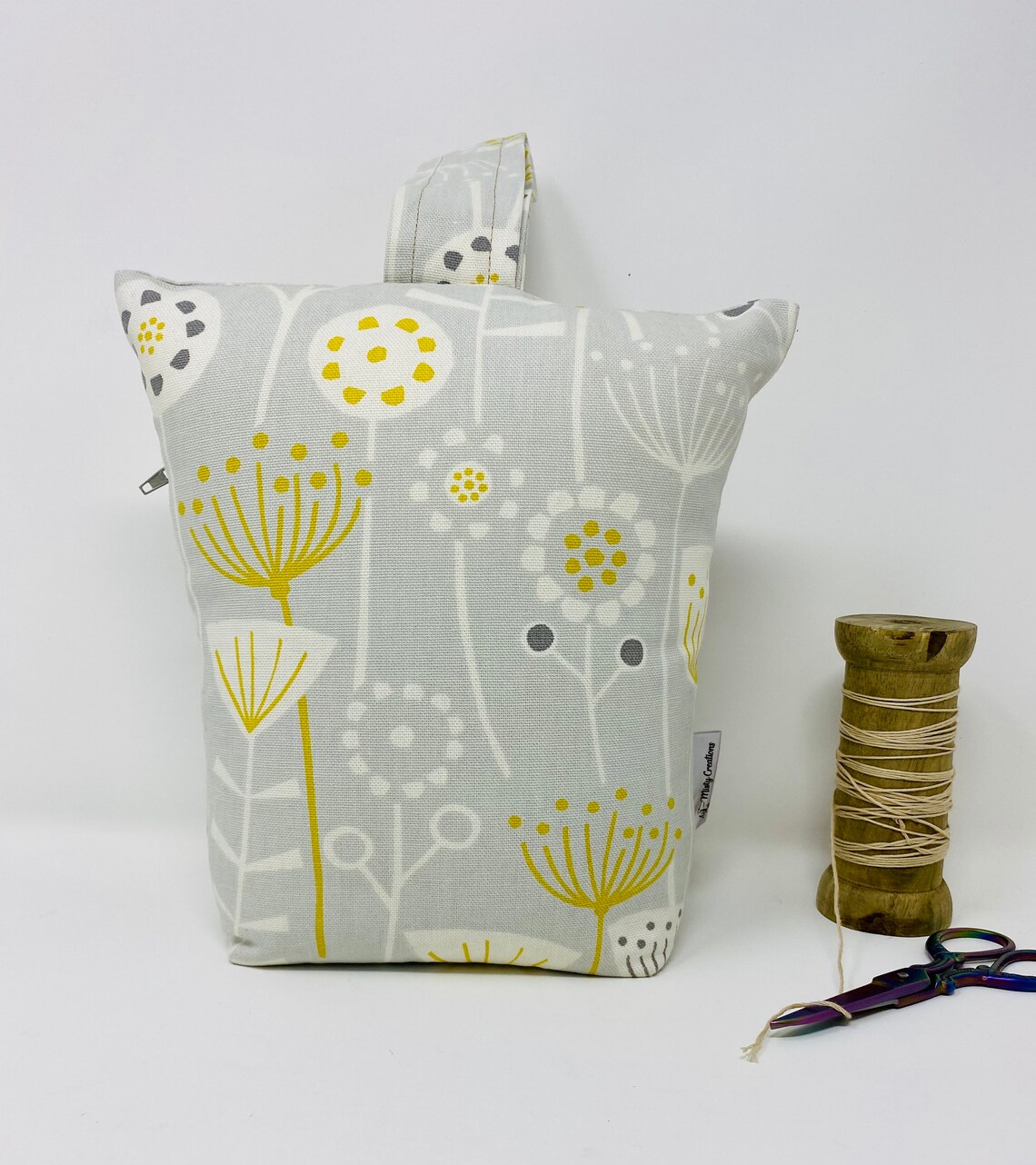 Grey Scandi Flower Door Stop Perfect Home Decor Gift Fabric Etsy UK