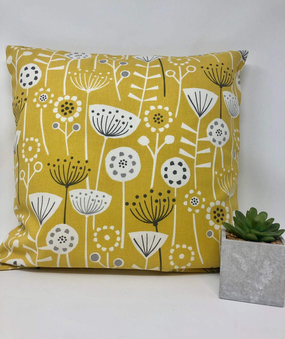 Scandi Sea Green Bird Cushion Double Sided Reversible Cushion Etsy UK