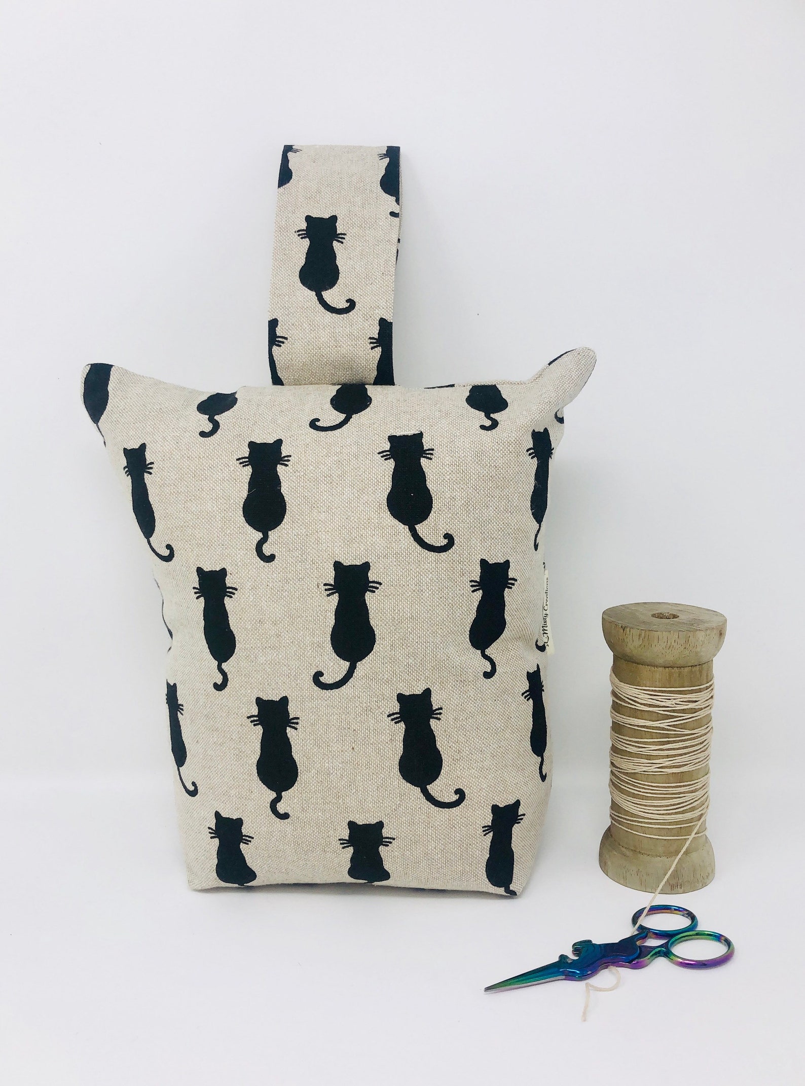 Black Cat Door Stop Perfect Home Decor Gift Zipped Fabric Etsy UK