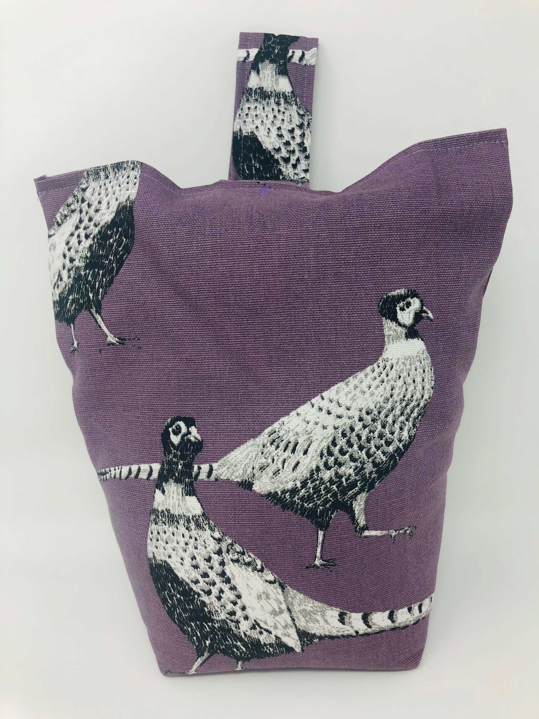 Pheasant Door Stop Purple Door Stopper Bird Fabric Door Etsy