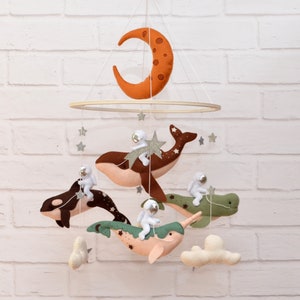 Baby Mobile Ocean. Crib Mobile Nursery. Baby Mobile Neutral. Nursery Decor. Baby Mobile Boy. Baby Mobile Girl. Nursery Space. Felt Mobile.