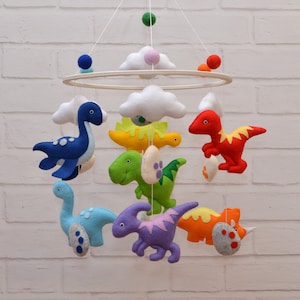 Baby Mobile Dinosaur. Nursery Decor Dinosaur. Crib Mobile Dino. Baby Shower Dinosaur. Hanging Mobile. Crib Toys Dino. Crib Decor. Mobile Kit