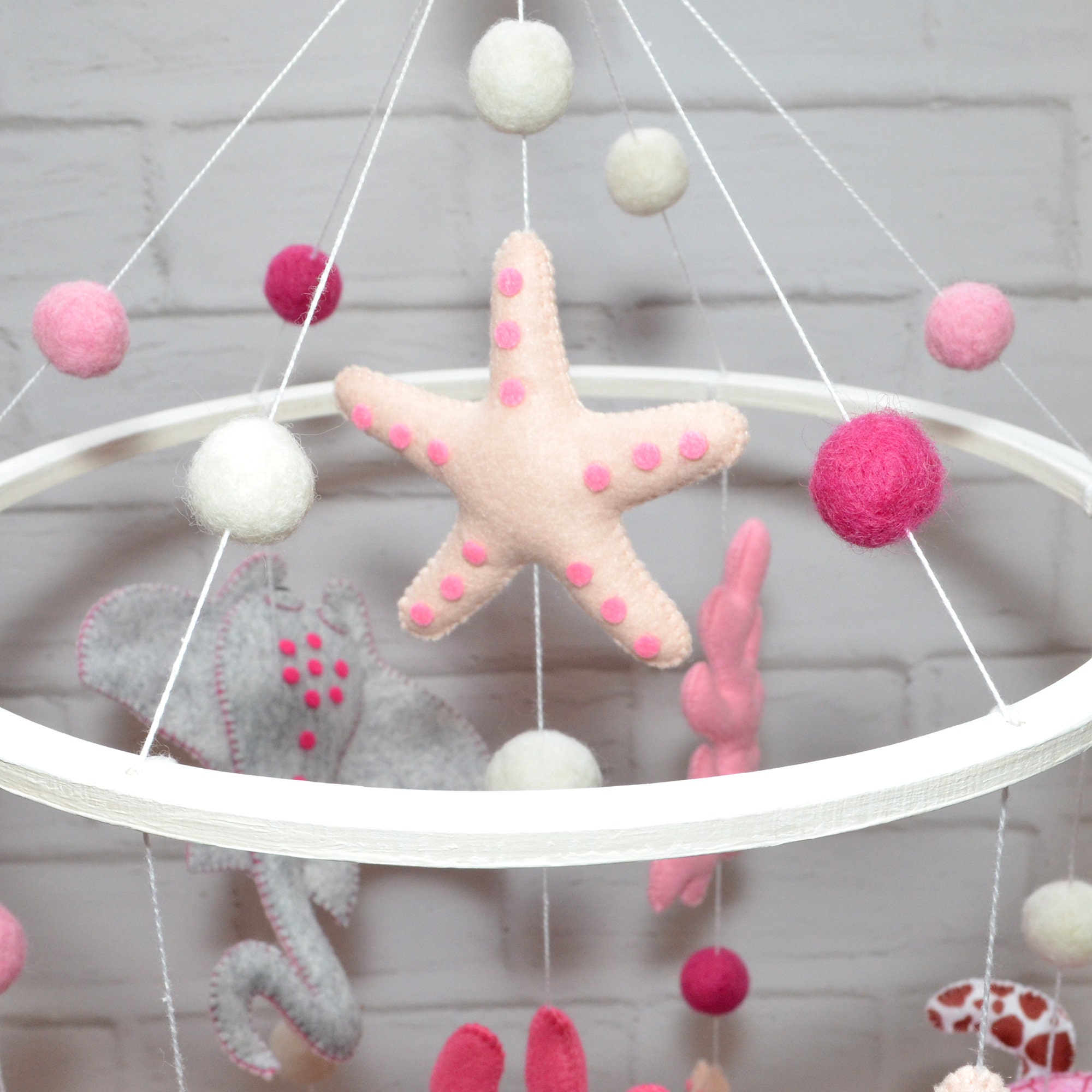 Crib Mobile Ocean Mobile Baby Mobile Girl Nursery Mobile Etsy